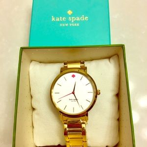 ONLY WORN ONCE!  Gold Gramercy Kate Spade Watch